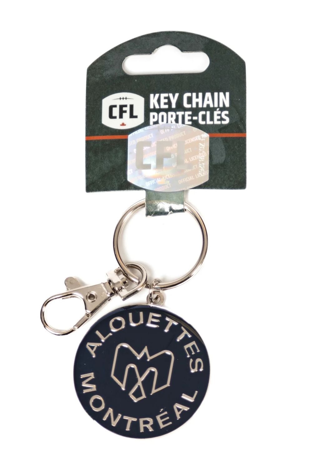 MONTREAL ALOUETTES CFL KEYCHAIN