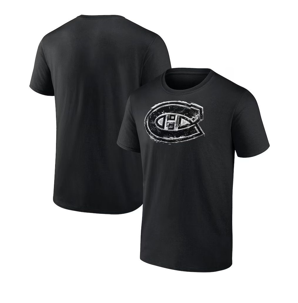 MONTREAL CANADIENS NHL TSHIRT ICED OUT BLACK