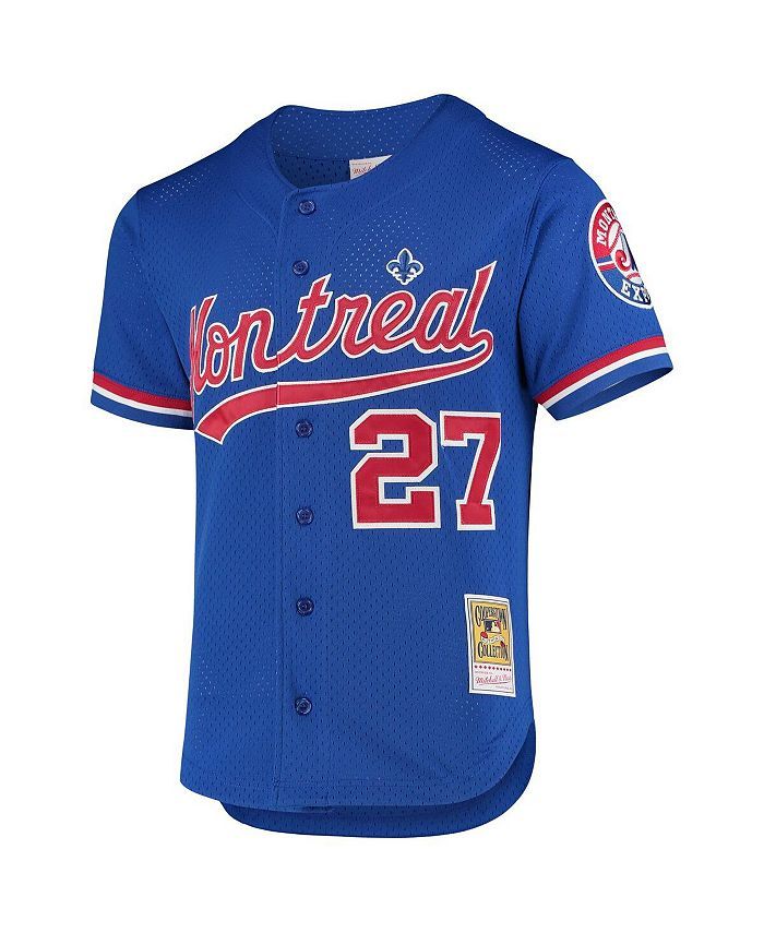 MONTREAL EXPOS MLB JERSEY GUERRERO 27 BLUE