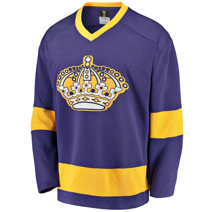 LOS ANGELES KINGS NHL JERSEY BREAKAWAY PURPLE VINTAGE