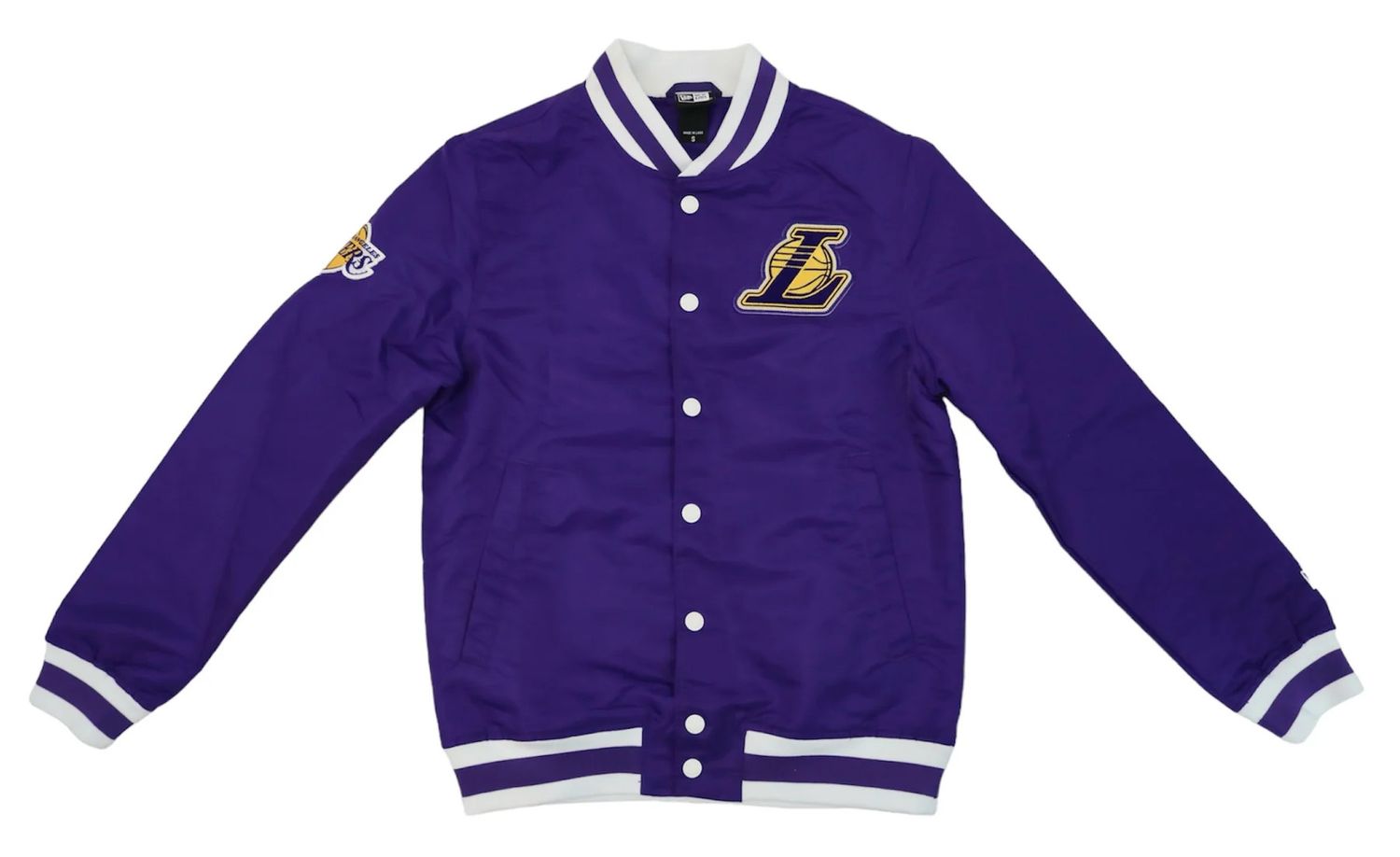 LOS ANGELES LAKERS NBA JACKET LOGO SELECT  PURPLE 
