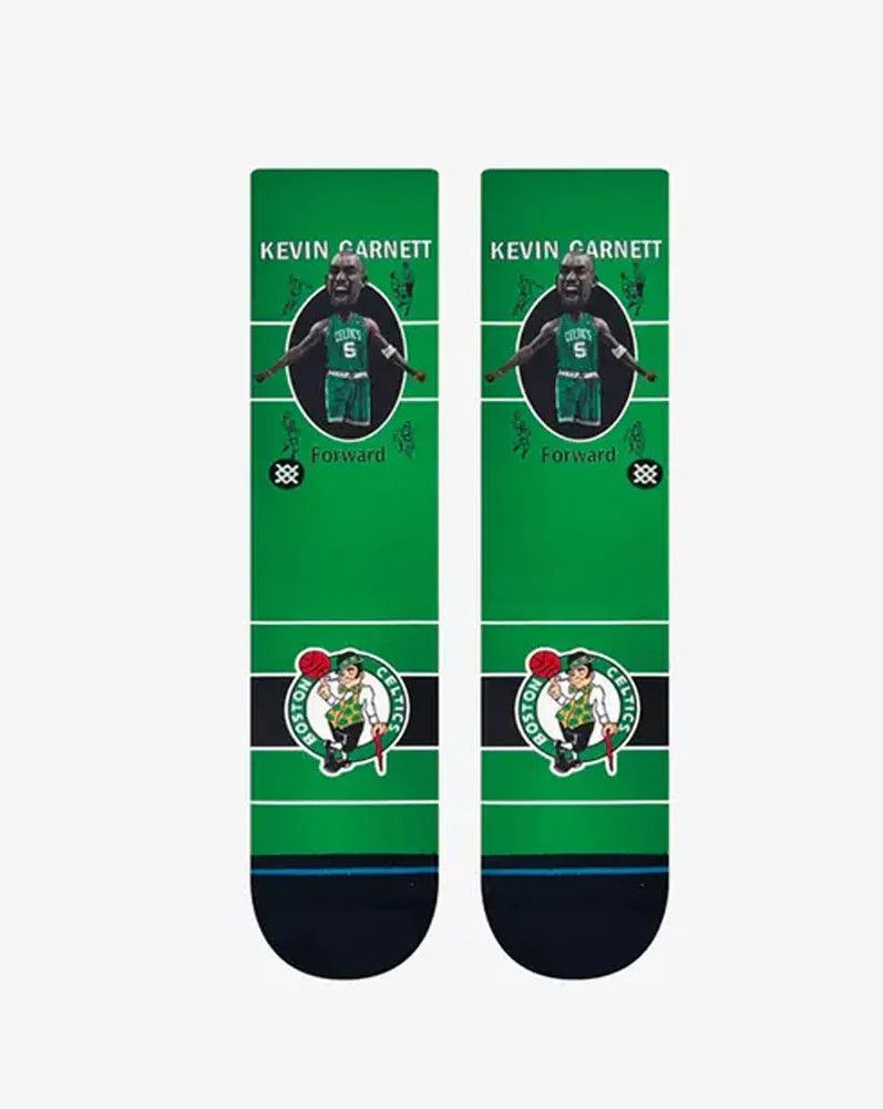 BOSTON CELTICS NBA SOCKS KEVIN GARNETT STANCE GREEN