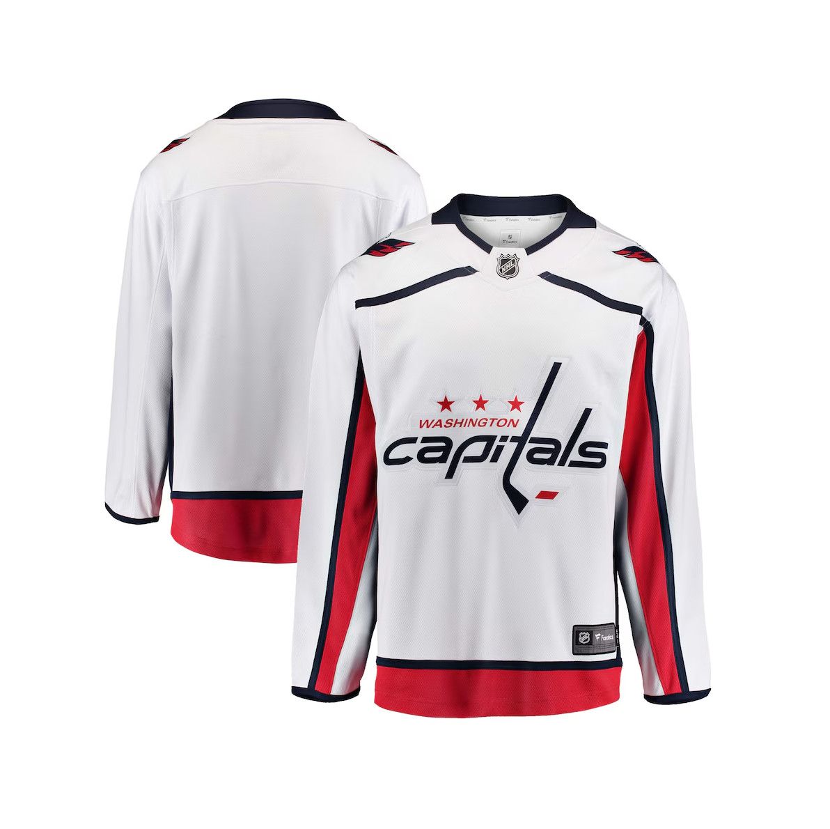 WASHINGTON CAPITALS NHL JERSEY BREAKAWAY BLANC 