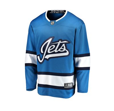 WINNIPEG JETS NHL JERSEY BREAKAWAY THIRD BLUE