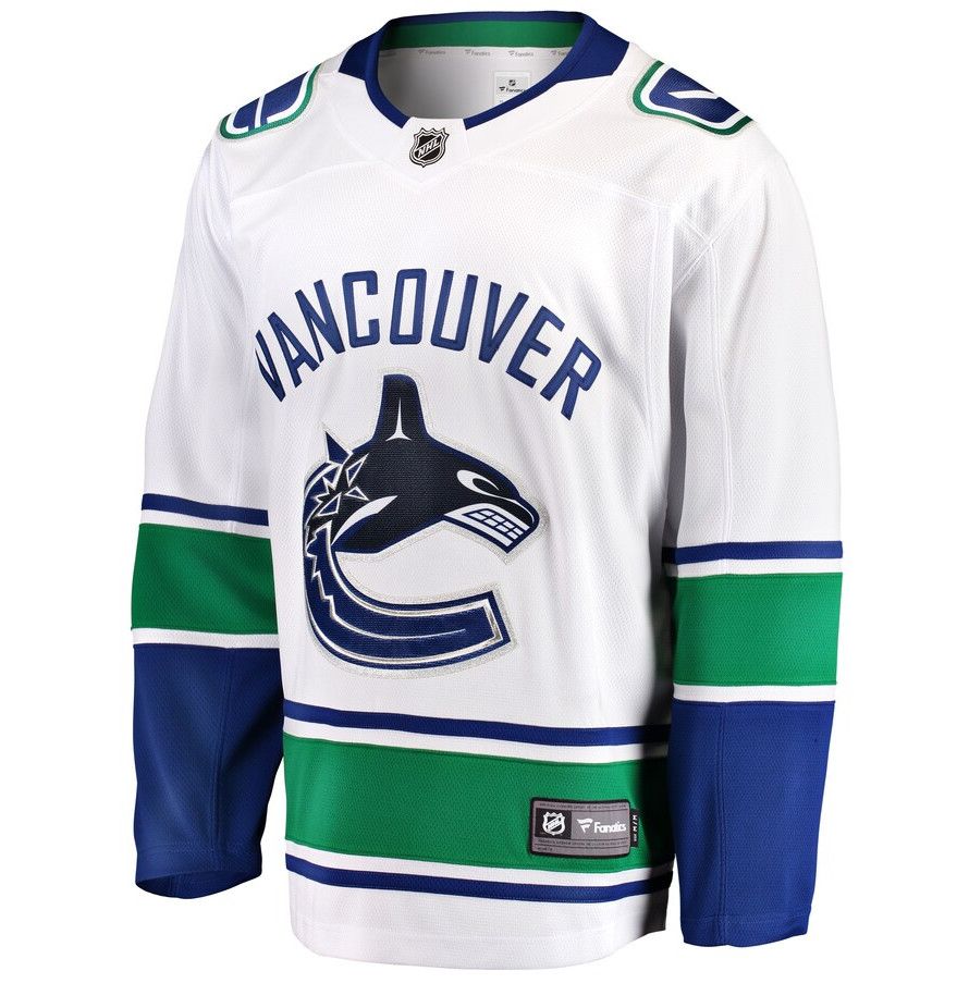 VANCOUVER CANUCKS NHL JERSEY BREAKAWAY WHITE