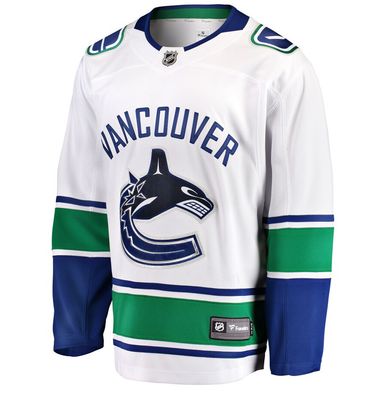 VANCOUVER CANUCKS NHL JERSEY BREAKAWAY BLANC