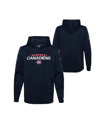 MONTREAL CANADIENS NHL HOODIE RINSKSIDE FLEECE PULLOVER NAVY BLUE YOUTH
