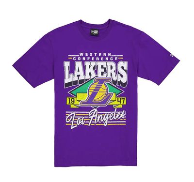 LOS ANGELES LAKERS NBA T-SHIRT WASHED ESSENTIALS VIOLET
