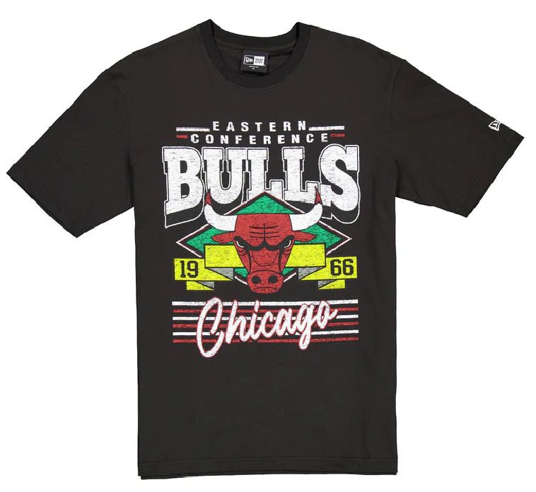 CHICAGO BULLS  NBA T-SHIRT WASHED ESSENTIALS NOIR