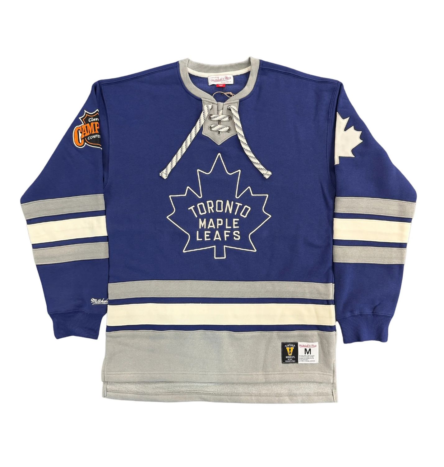 TORONTO MAPLE LEAFS NHL HERITAGE LACE UP CREW VINTAGE LOGO
