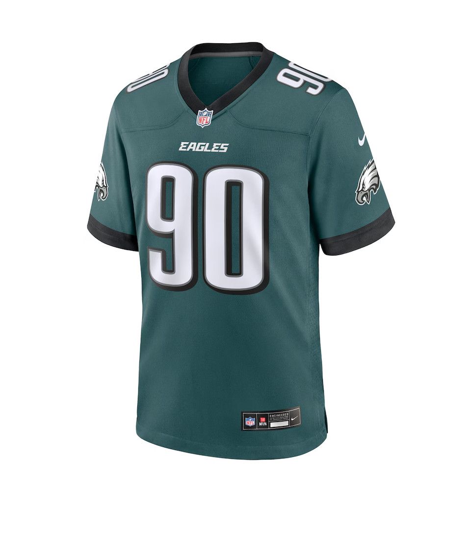 PHILADELPHIA EAGLES NFL GAME JERSEY DAVIS MIDNIGHT GREEN