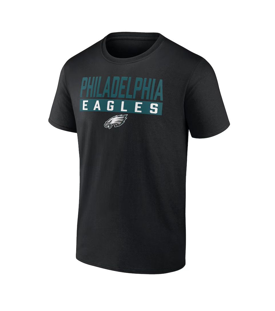 PHILADELPHIA EAGLES NFL T-SHIRT FANATICS BLACK-MIDNIGHT GREEN