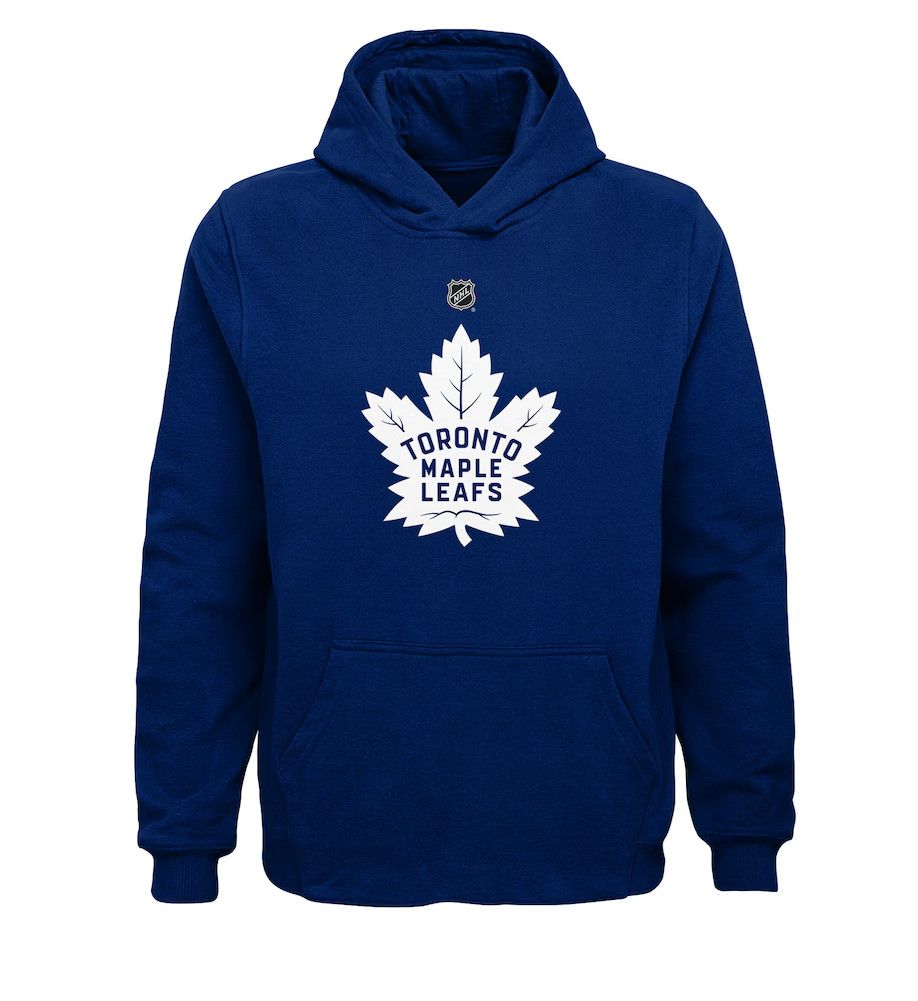 TORONTO MAPLE LEAFS NHL HOODIE PRIMARY TEAM LOGO NAVY BLUE YOUTH