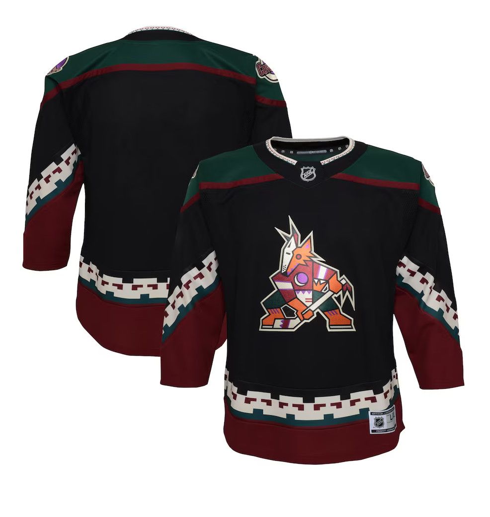 ARIZONA COYOTES NHL JERSEY HOME PREMIER BLACK YOUTH