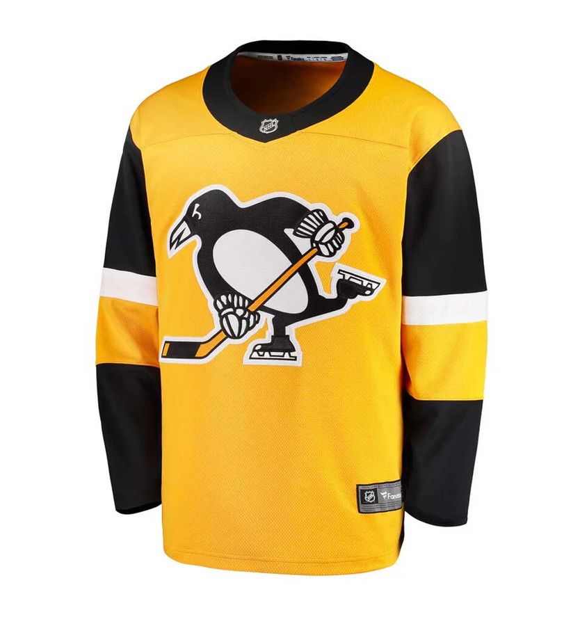 PITTSBURGH PENGUINS NHL JERSEY ALTERNATE YELLOW YOUTH