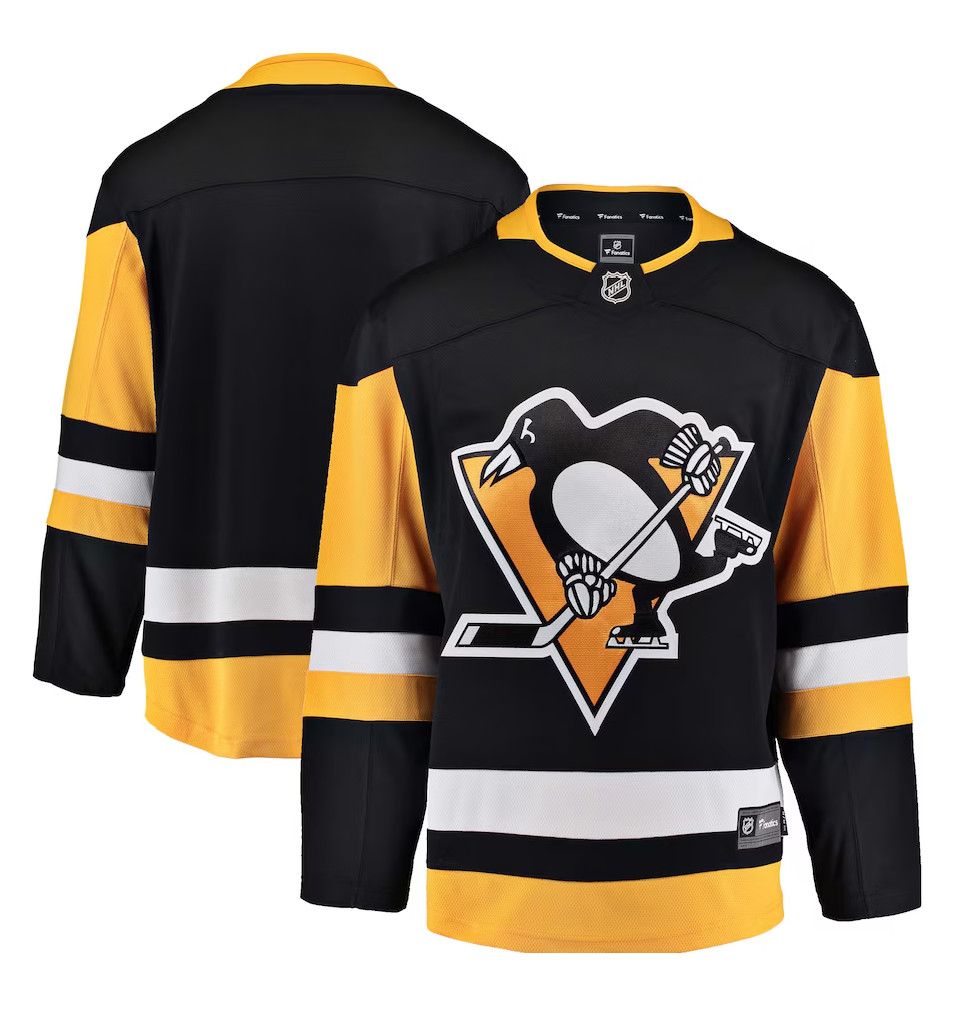 PITTSBURGH PENGUINS NHL JERSEY BREAKAWAY BLACK YOUTH
