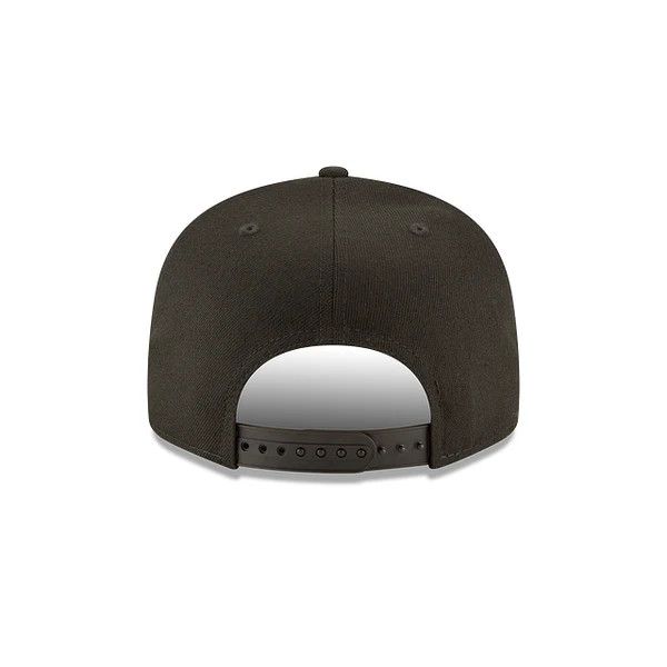 LOS ANGELES DODGERS MLB CAP 9FIFTY BLACK ON BLACK LOGO D BASIC SNAPBACK, Size: OS