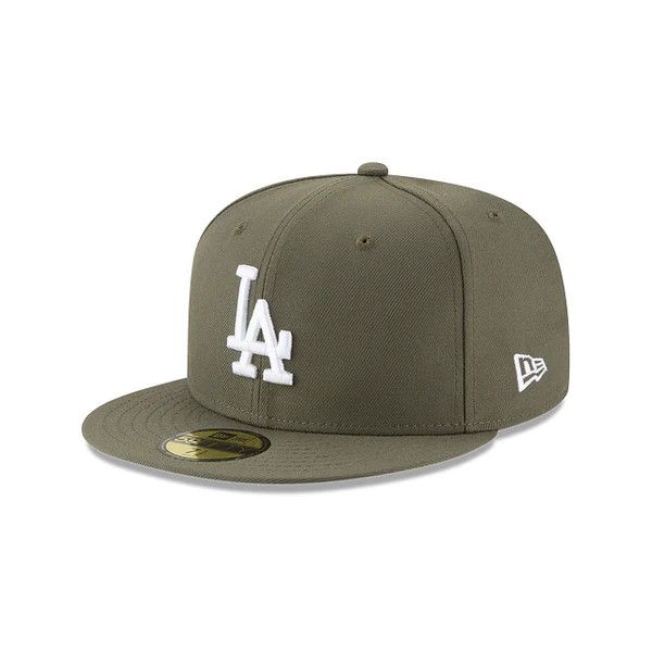 LOS ANGELES DODGERS MLB CAP 59FIFTY OLIVE