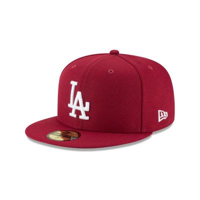 LOS ANGELES DODGERS MLB CAP 59FIFTY CARDINAL RED