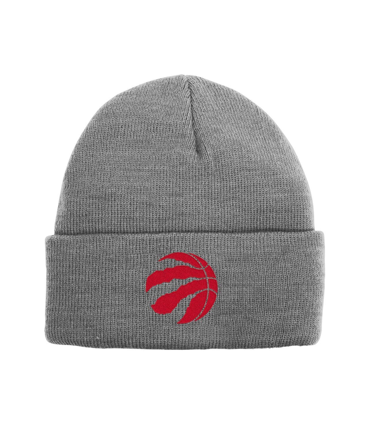 TORONTO RAPTORS NBA CUFF KNIT HAT HEATHERED GREY YOUTH