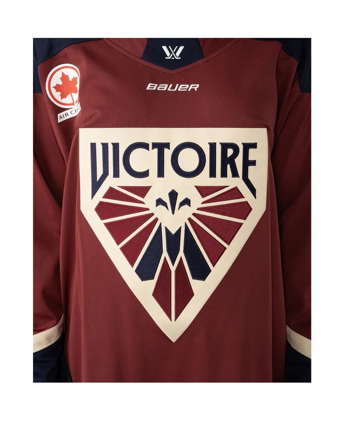 MONTREAL VICTOIRE PWHL JERSEY 24-25 BURGUNDY