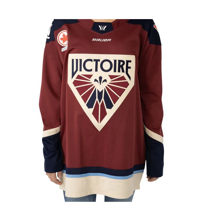 MONTREAL VICTOIRE PWHL JERSEY 24-25 BURGUNDY YOUTH