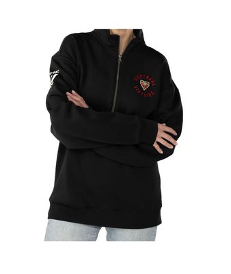 MONTREAL VICTOIRE PWHL HOODIE ENVOY HALF ZIP BLACK