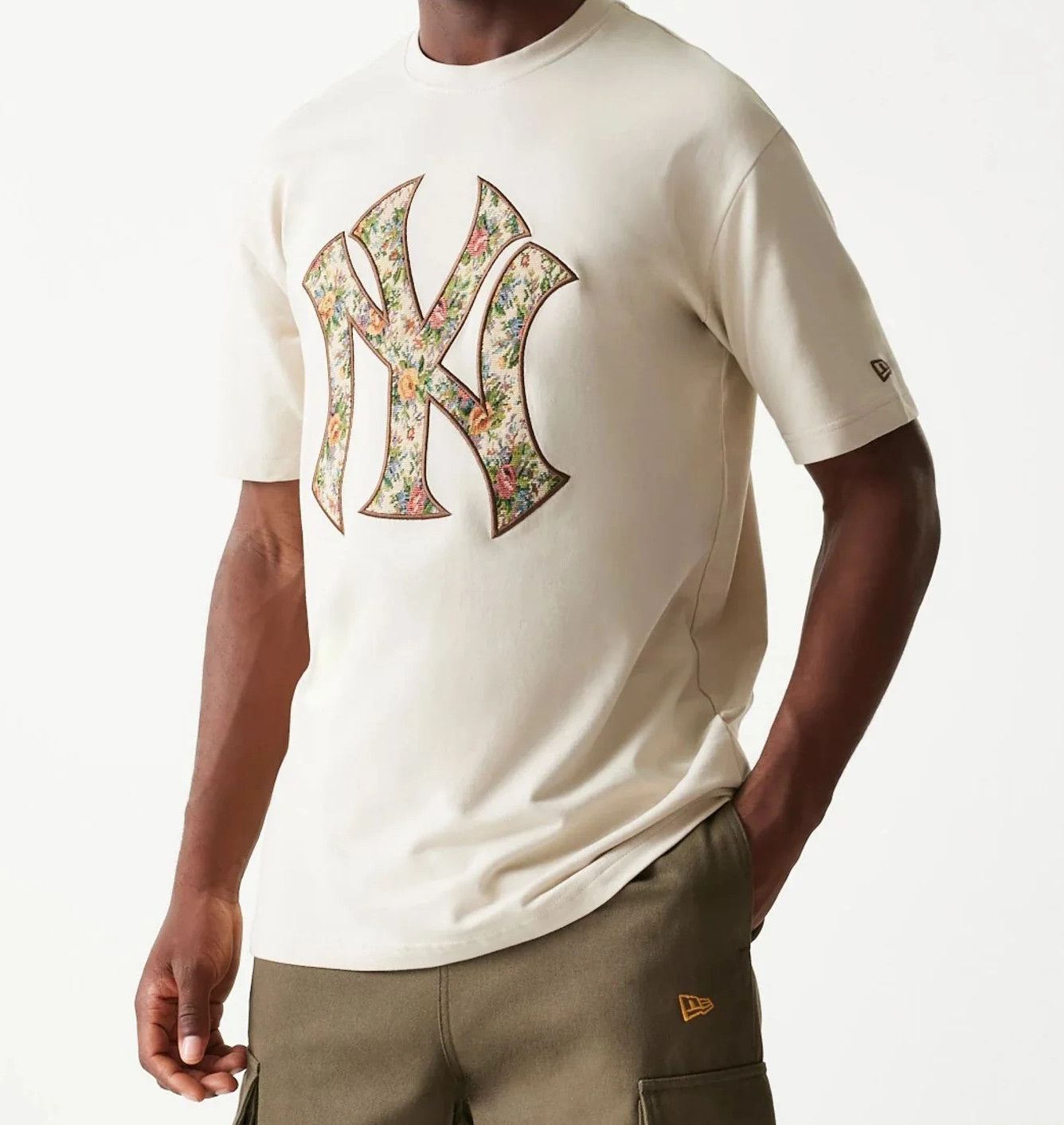 NEW YORK YANKEES MLB T-SHIRT UPHOLSTERY CREAM