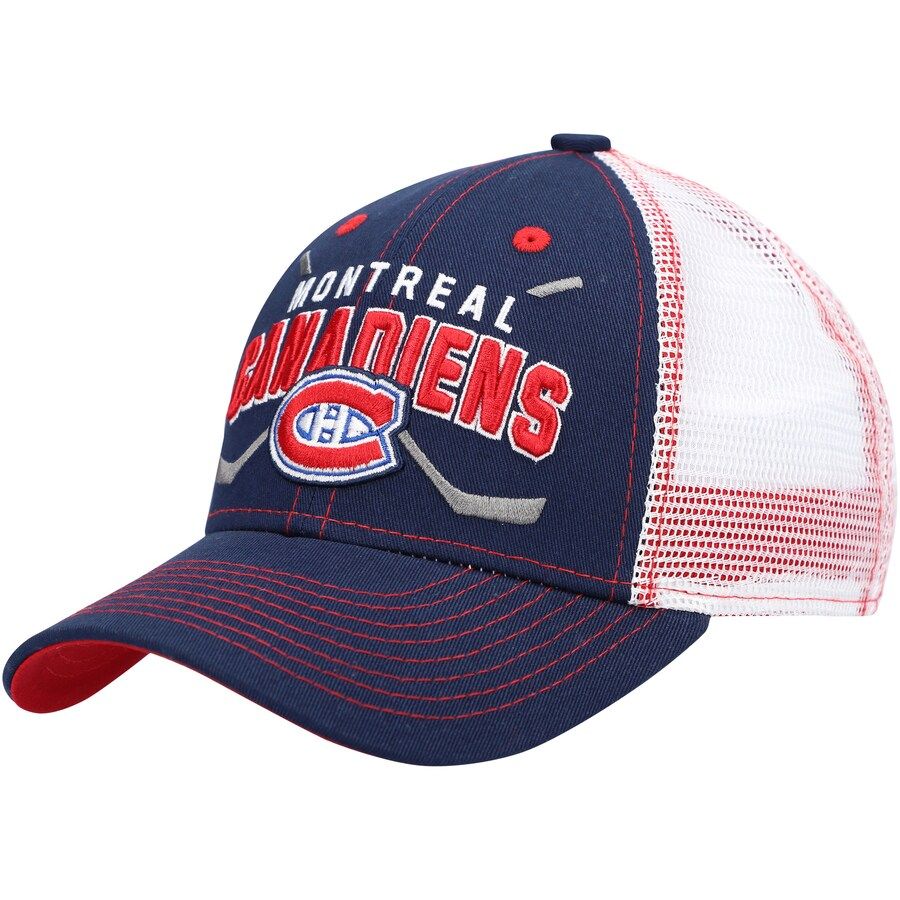 MONTREAL CANADIENS NHL CORE LOCKUP TRUCKER NAVY - WHITE YOUTH