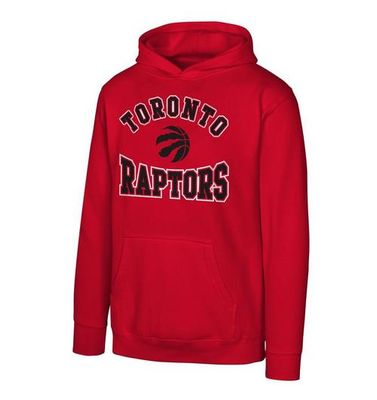 TORONTO RAPTORS NBA HOODIE HOME TOWN RED YOUTH 