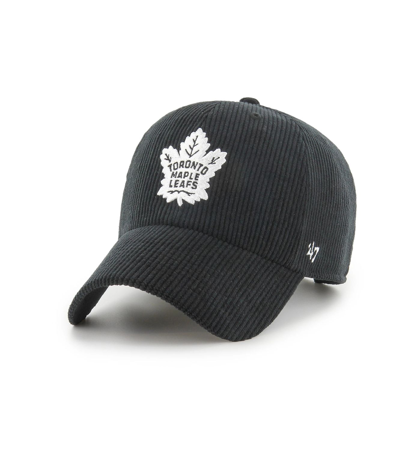 TORONTO MAPLE LEAFS NHL CAP 47&#39; CLEAN UP CORDUROY BLACK