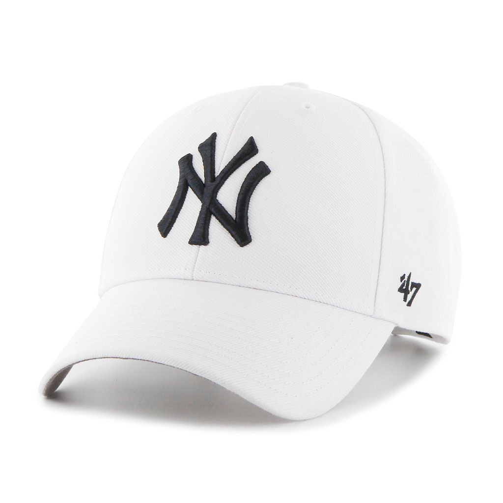NEW YORK YANKEES MLB CAP 47 BRAND MVP WHITE