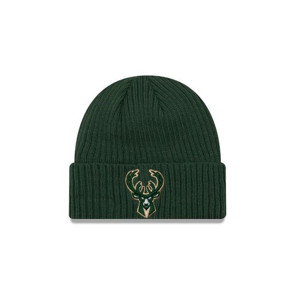 MILWAUKEE BUCKS NBA CUFF KNIT HAT CLASSIC CORE GREEN