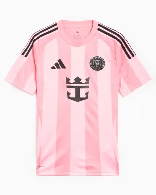 INTER MIAMI SOCCER JERSEY HOME STRIPPED 25-26 PINK YOUTH