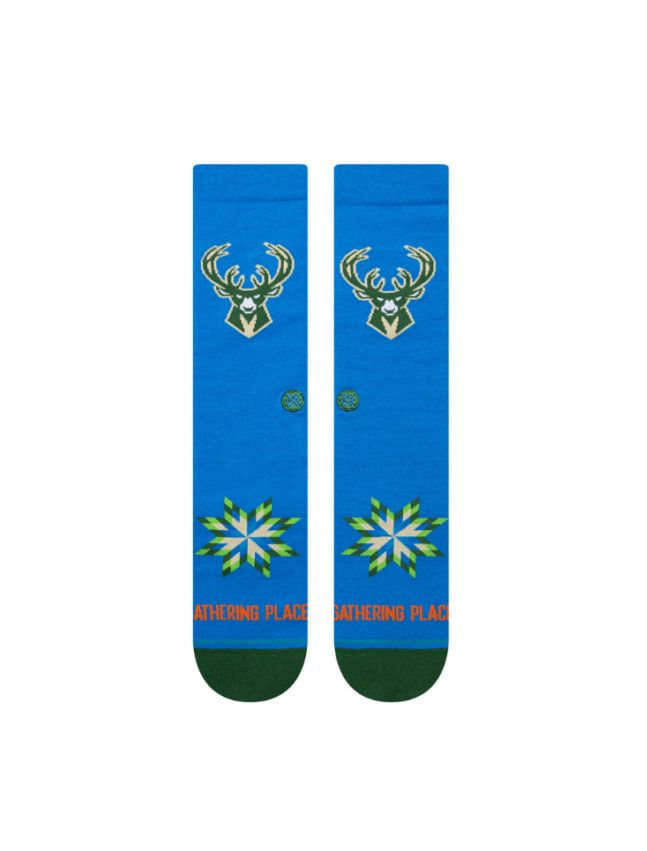 MILWAUKEE BUCKS NBA STANCE SOCKS BLUE