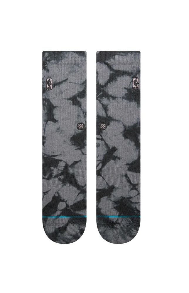 NBA LOGO STANCE DYE SOCKS GREY