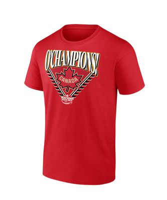 TEAM CANADA NHL TSHIRT 4 NATIONS 2025 FACE OFF CHAMPIONS HOMETOWN RED