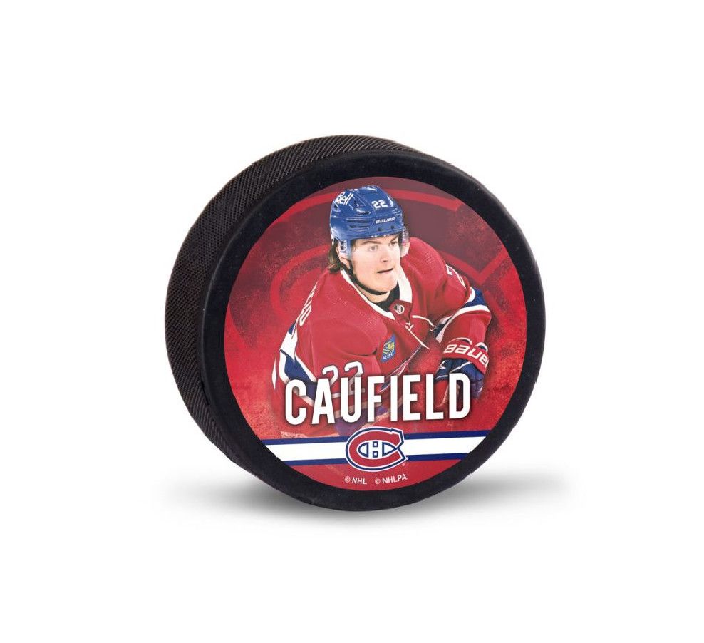 MONTREAL CANADIENS NHL PUCK COLE CAUFIELD, Size: OS