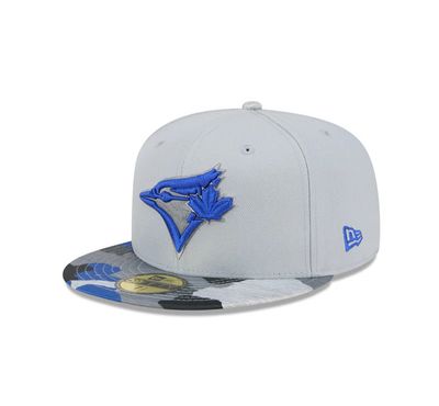 TORONTO BLUE JAYS MLB CAP 59FIFTY ACTIVE GREY CAMO