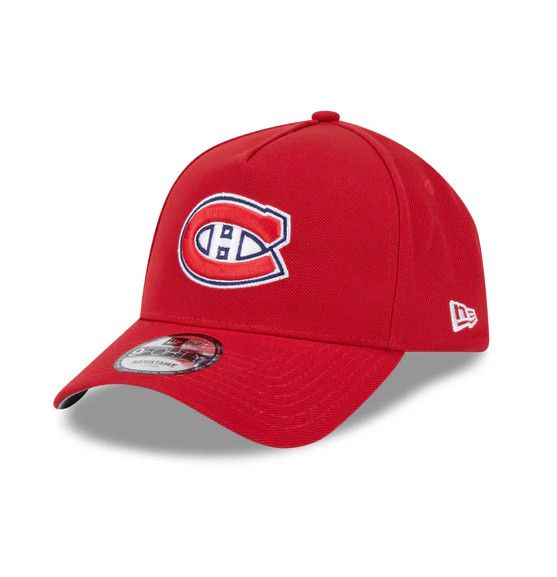 MONTREAL CANADIENS NHL CAP 9FORTY A FRAME PRIMARY LOGO RED