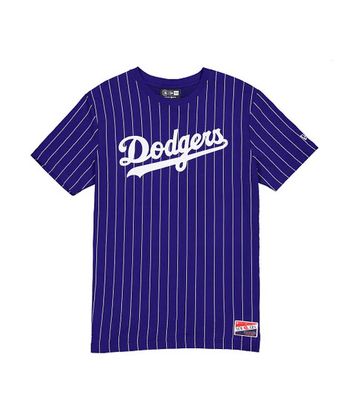 LOS ANGELES DODGERS MLB TSHIRT PINSTRIP ROYAL BLUE