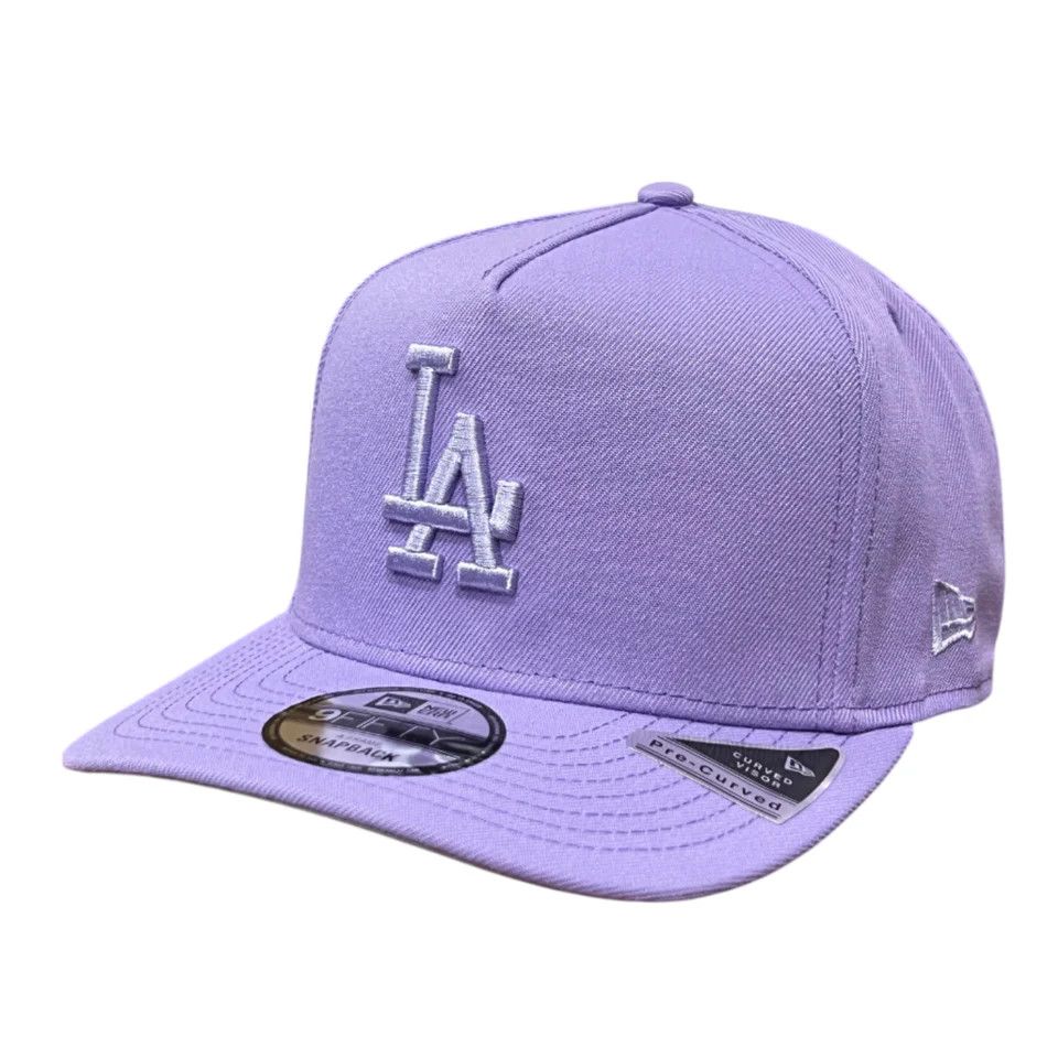 LOS ANGELES DODGERS MLB CAP A-FRAME SNAPBACK PRE-CURVED PURPLE