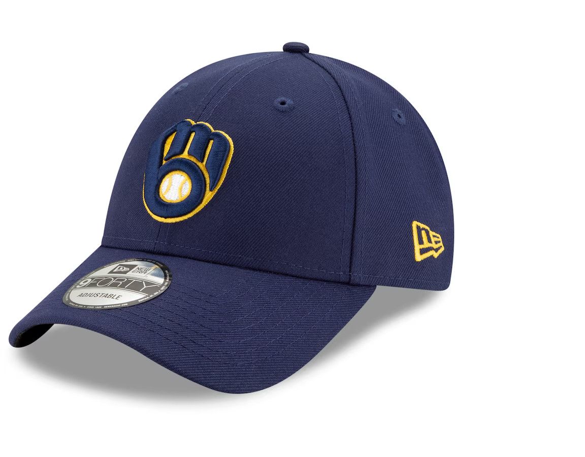 MILWAUKEE BREWERS MLB CAP 9FORTY NAVY NEW ERA, Size: OS