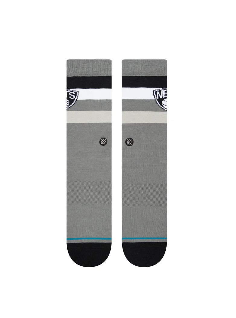 BROOKLYN NETS NBA STANCE SOCKS GREY