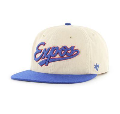 MONTREAL EXPOS MLB CAP 47' CAPTAIN FIELDSTONE 1969 SANDSTONE 