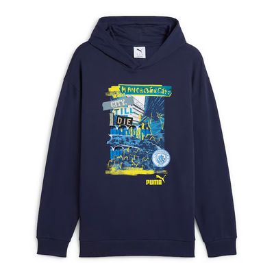 MANCHESTER CITY SOCCER HOODIE FTBLNRGY NAVY