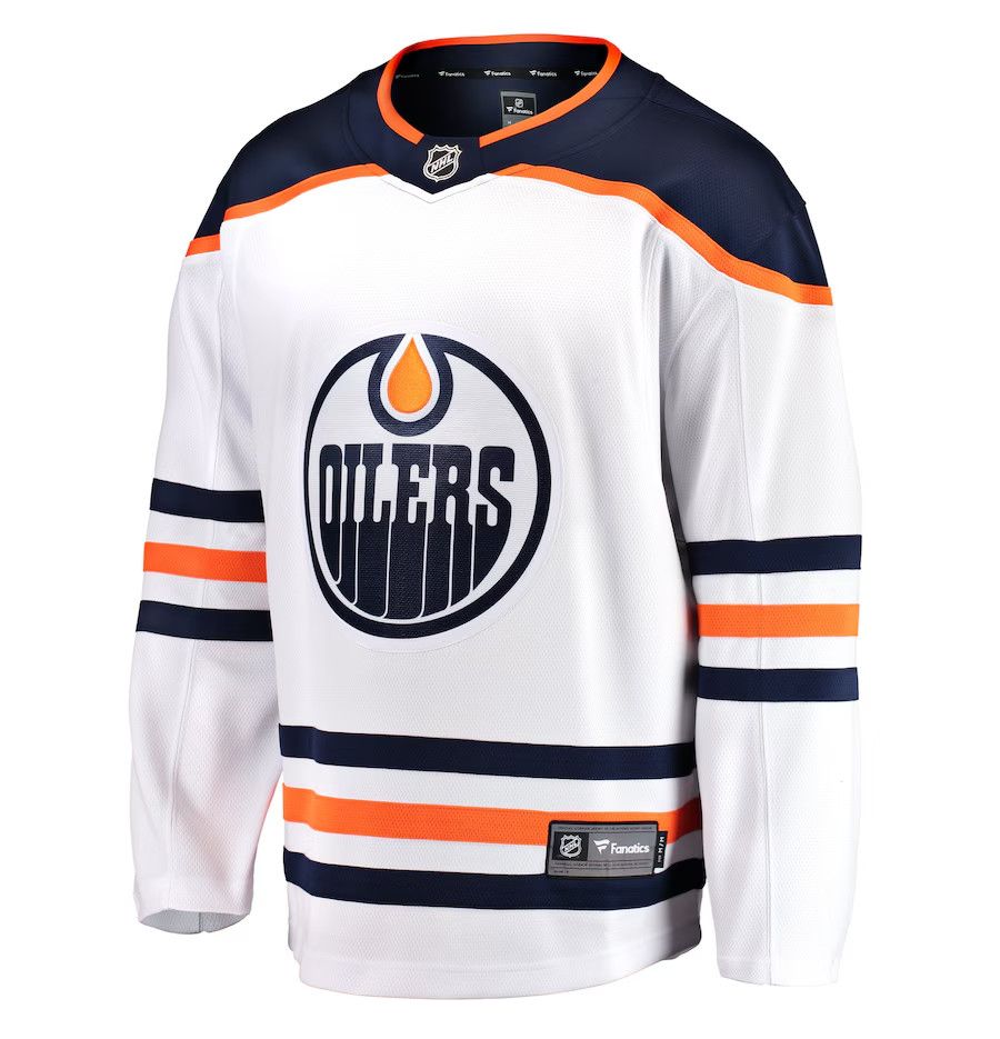 EDMONTON OILERS NHL JERSEY BREAKAWAY WHITE