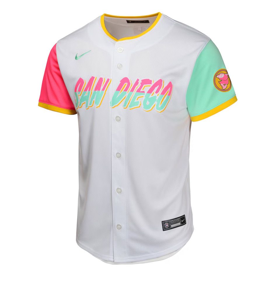 SAN DIEGO PADRES MLB JERSEY WHITE CITY CONNECT LIMITED EDITION