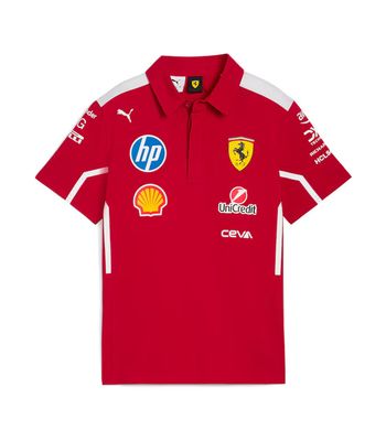 F1 FERRARI POLO SCUDERIA 2025 RED