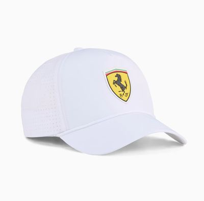 F1 FERRARI CAP SCUDERIA RACE TRUCKER WHITE